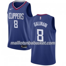Maillot Homme Los Angeles Clippers Danilo Gallinari 8 Nike 2017-18 Bleu Swingman